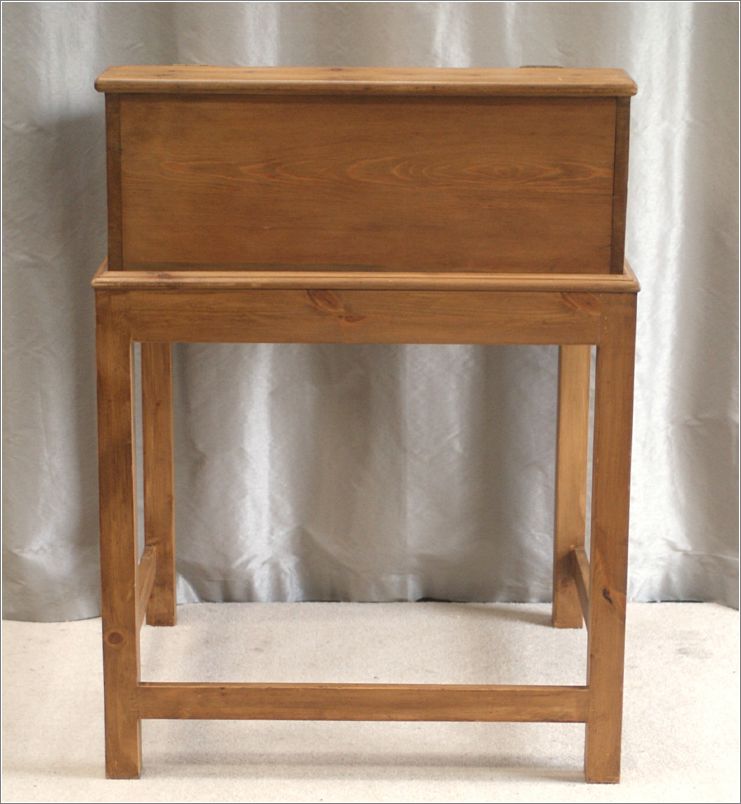 4023 Antique Victorian Pine Clerks Desk on Stand (9)